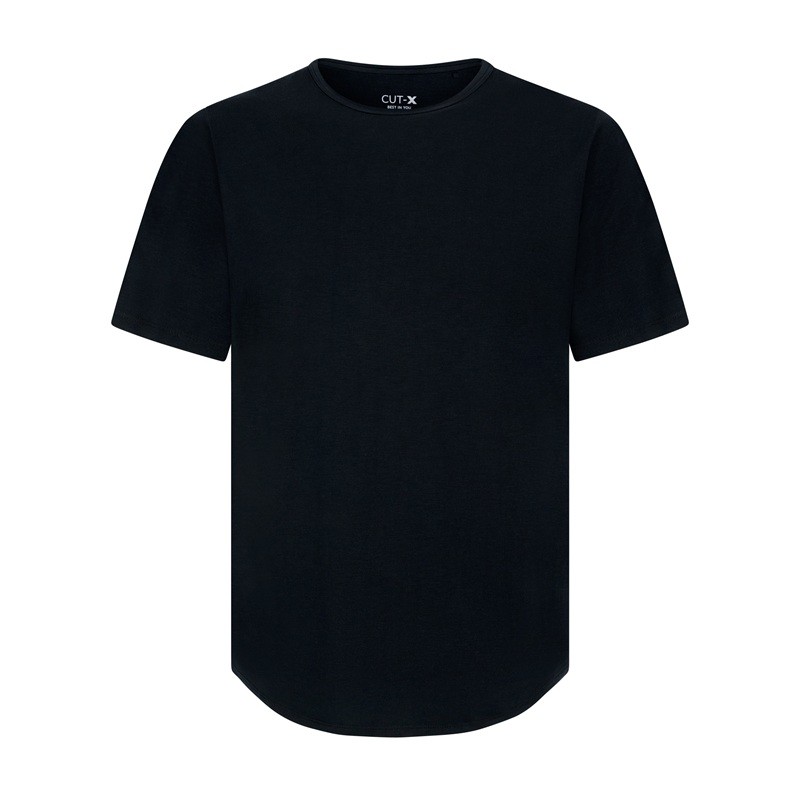 AO Split-Hem Tee (Jet Black)