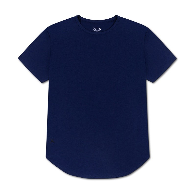 AO Split-Hem Tee (Deep Navy) 1
