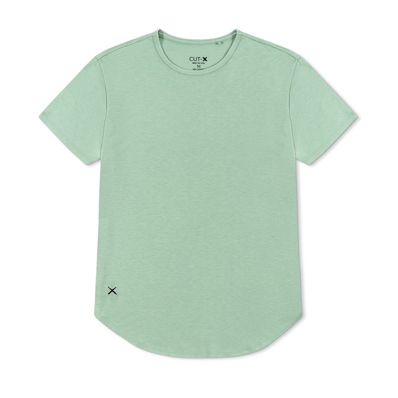 AO Split-Hem Tee (Mint Mist) 4
