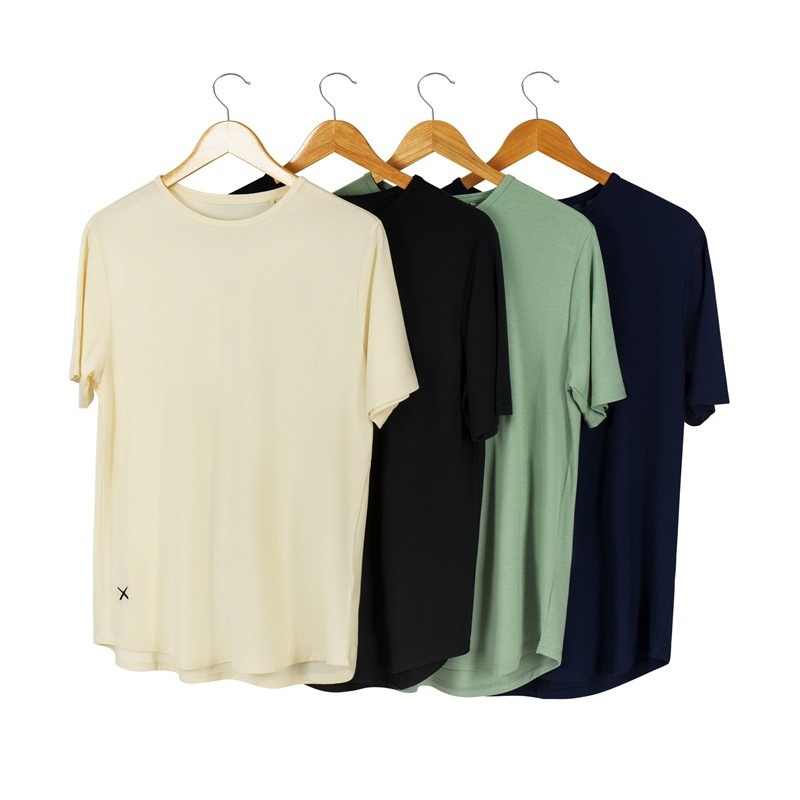 AO Split-Hem Tee- (Soft Cream) 5