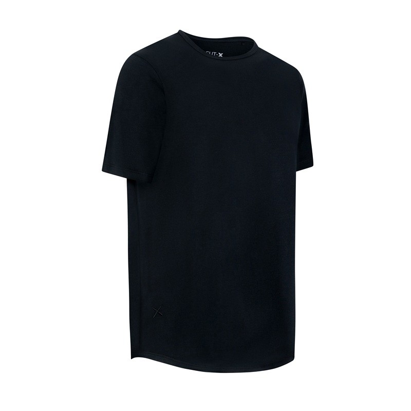 AO Split-Hem Tee (Jet Black) 3